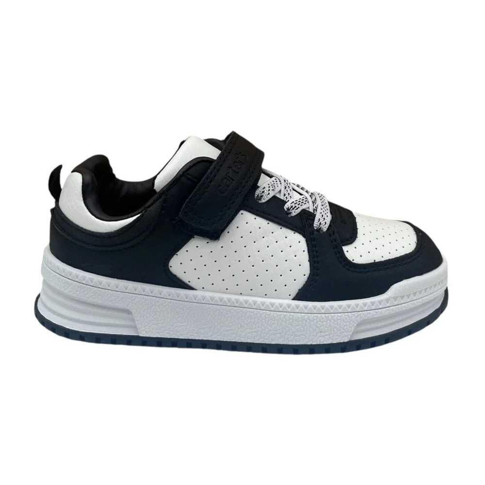 Carters Little Boys Ayngel‎ Classic Style Slip-on Sneakers Size 12 Black White
